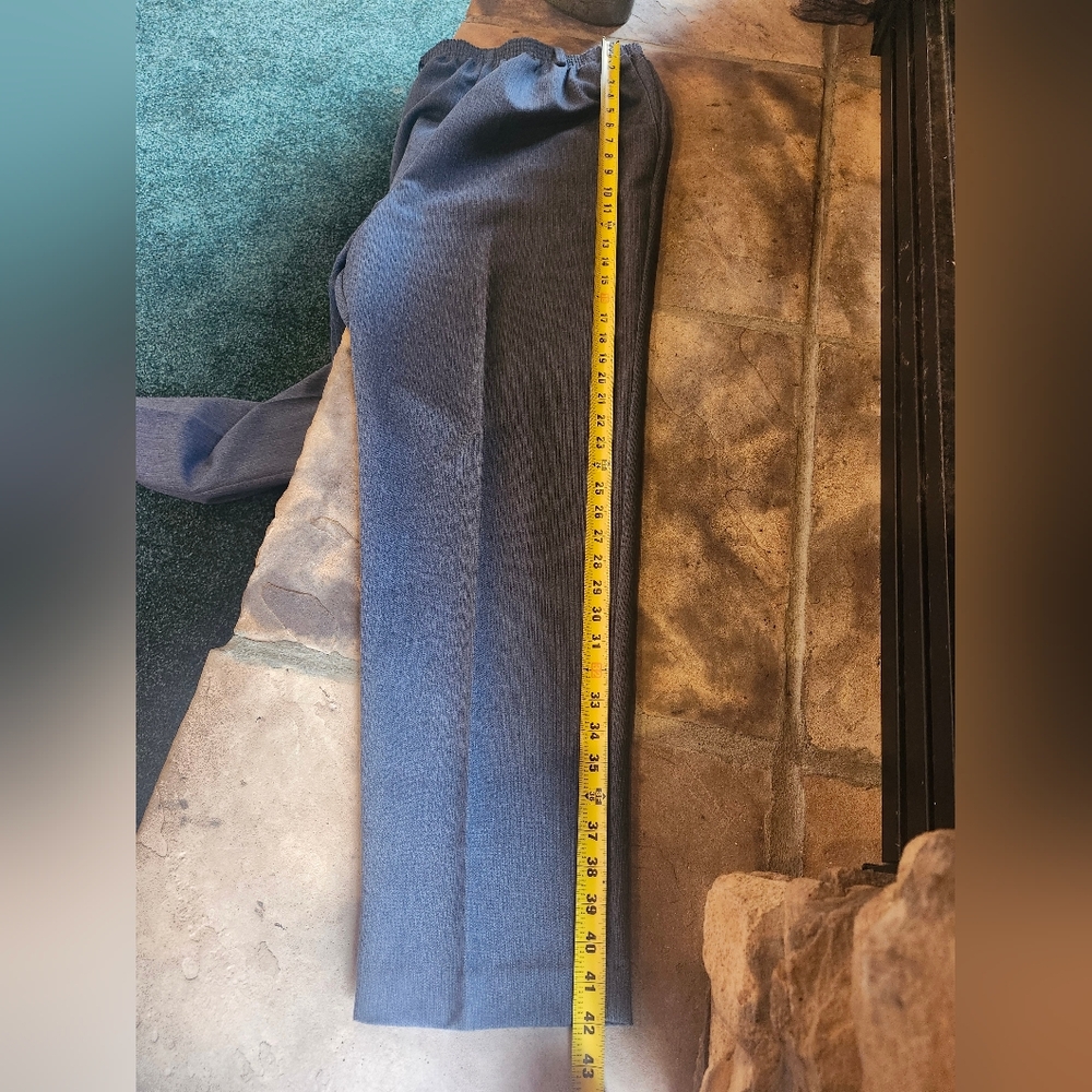 Alfred Dunner Women's Blue Dress Pants - Picture 8 of 11